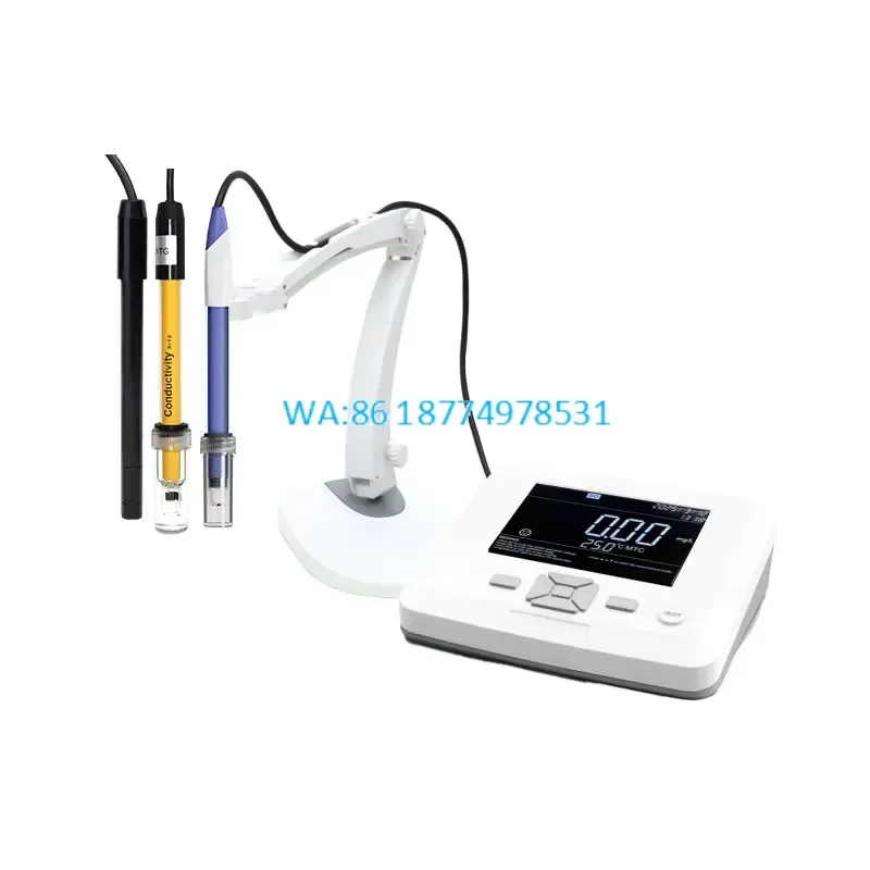 Wmwmnu for Laboratory Bench-Top PH Meter Real-Time Water Quality Large LCD Display Certified Industrial Analyzer