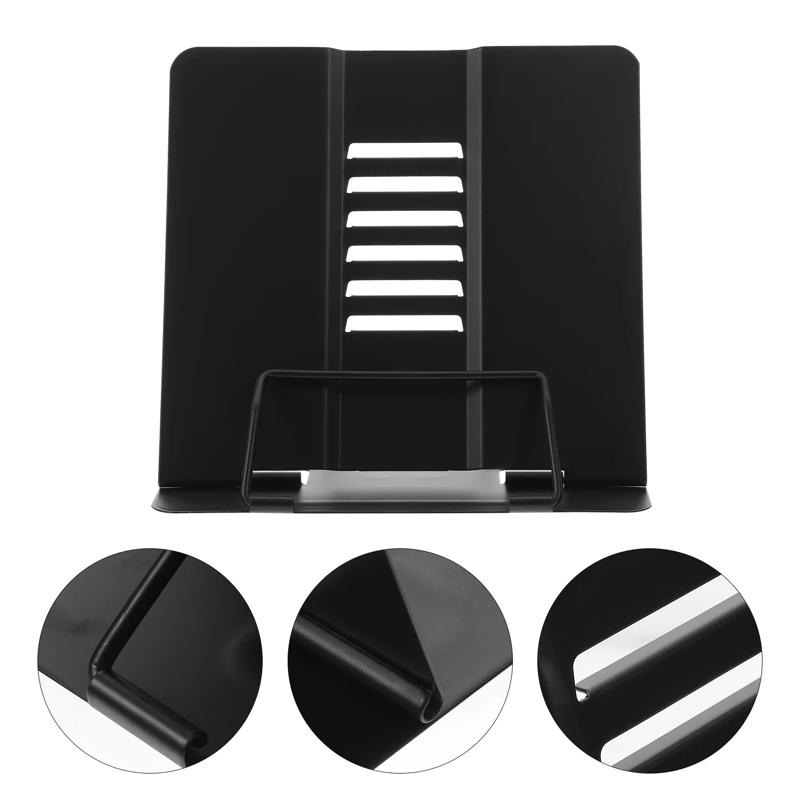 

Metal Adjustable Book Stand Portable Desktop Reading Rack for Reading Study Recipe Holder Books Laptop Adjustable Book Stand