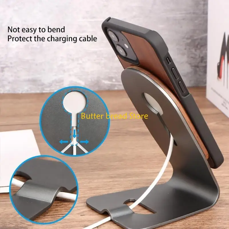W89C Phone Stand для магнитного зарядного устройства для зарядного устройства Магнитная беспроводная зарядная дока совместима с