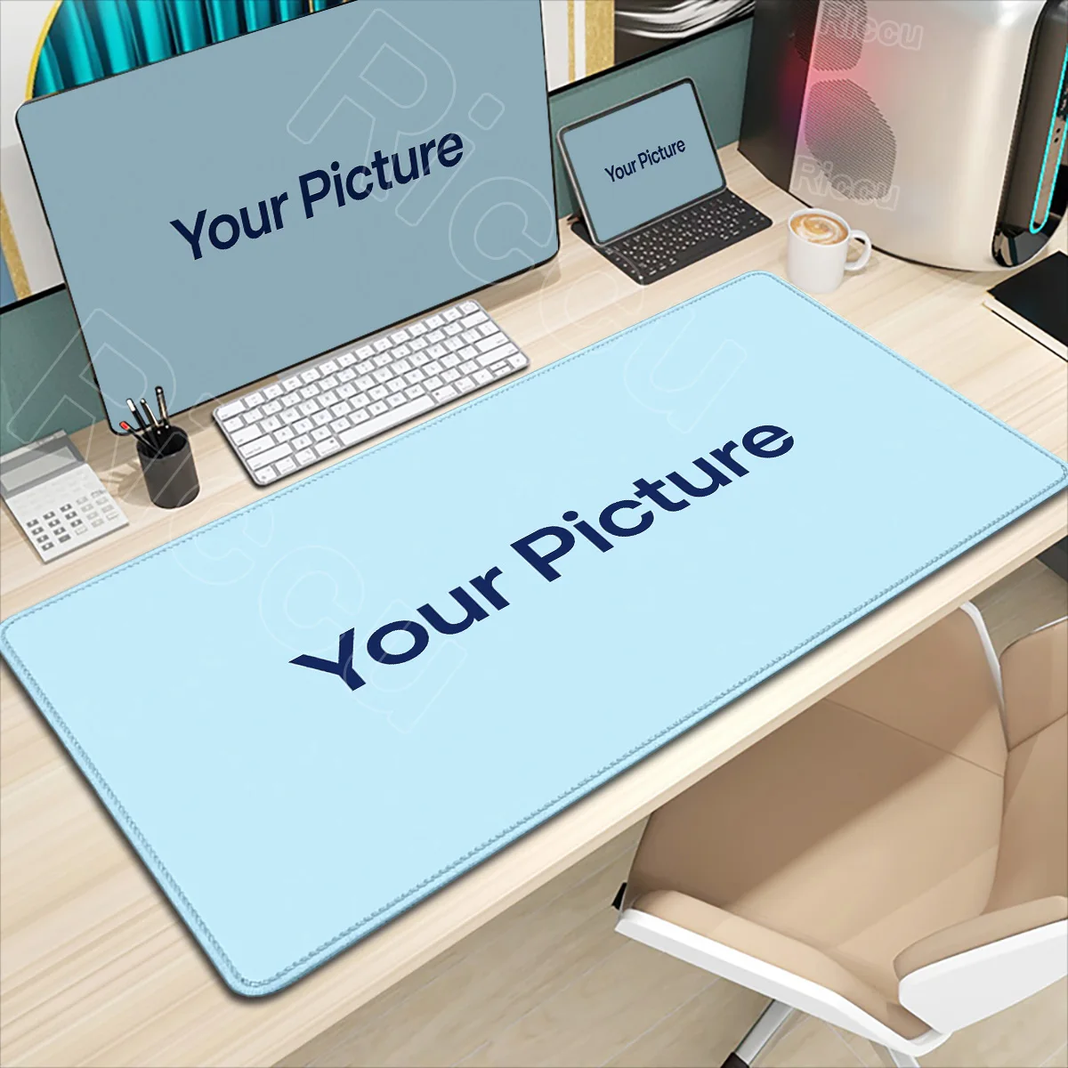 

Customized with Picture XXL Custom Game Pads HD Printing Mousepad Non-Slip Natural Rubber Carpet Mouse Mat Desktop DIY Mouse Pad
