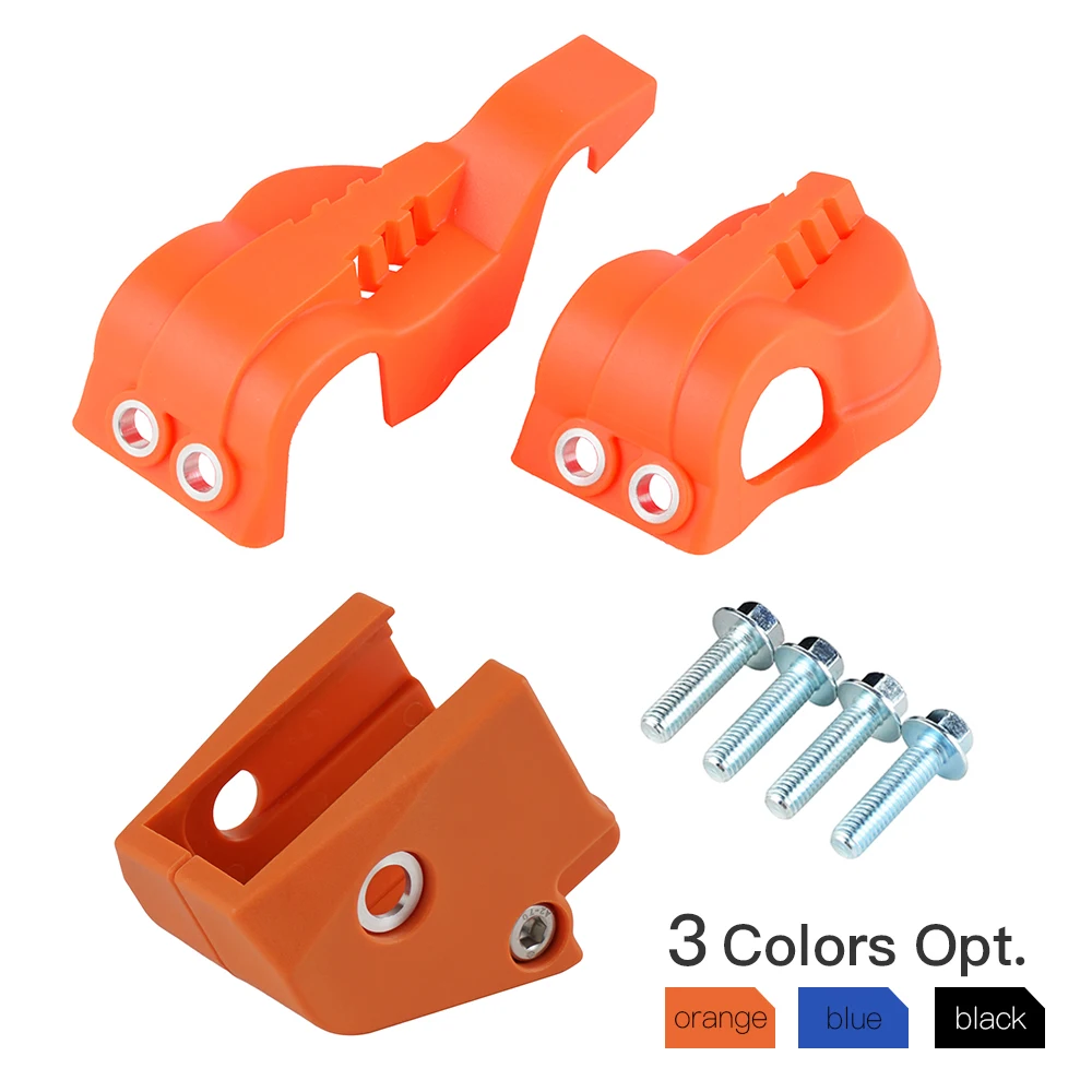 

Front ABS Plastic Fork Shoe Guard & Rear Shock Absorber Link Guard For KTM 125 150 200 250 300 350 400 450 XC XCF SX SXF 15-21