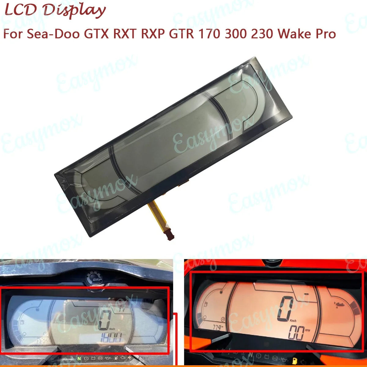 

LCD Display For BRP Sea-Doo Wake Pro 230 2019 Personal Watercraft Instrument Cluster Gauges Screen Repair LBL-VLG7295-02A