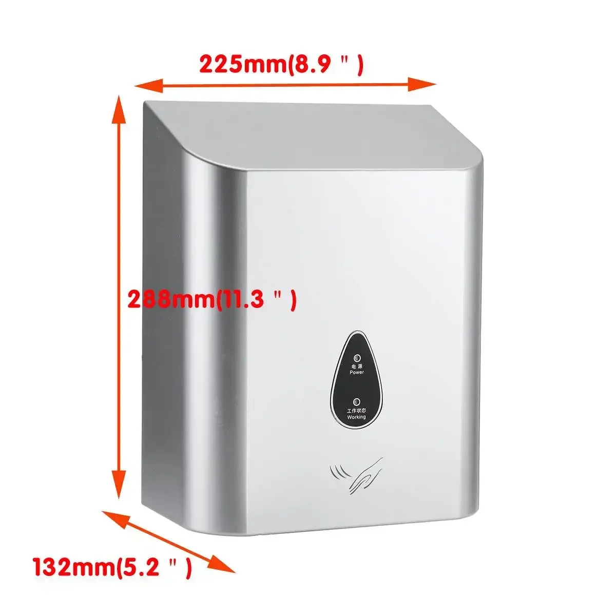 جهاز تجفيف يدوي أوتوماتيكي بالكامل ، مجفف يدوي كهربائي عالي السرعة ، جهاز استشعار بالأشعة تحت الحمراء ، منفاخ هواء ساخن للحمام ، دبليو دبليو ،