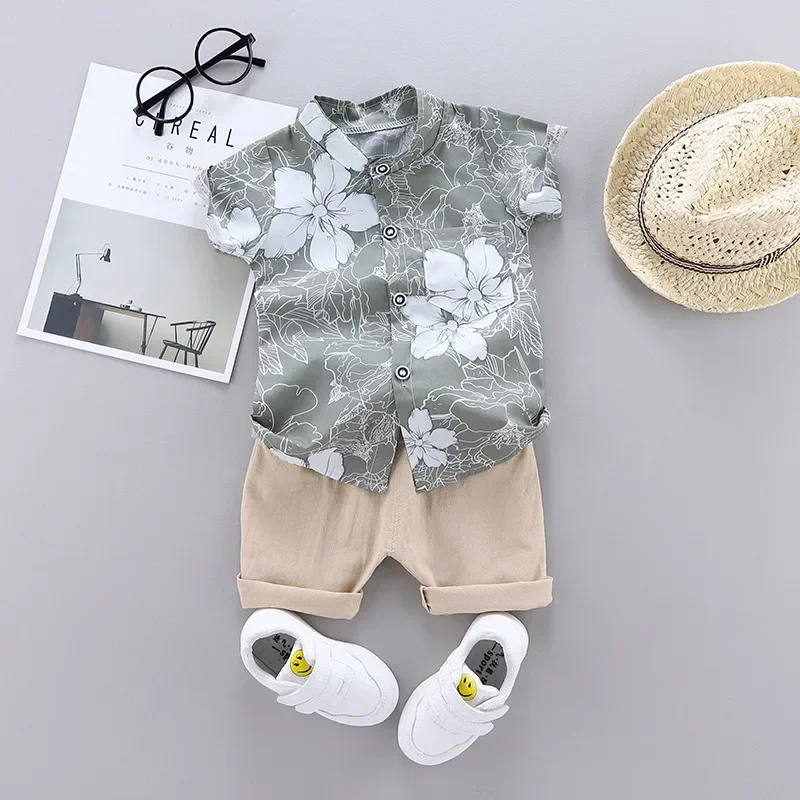 

New Summer Baby Boys Clothes Suit Children Shirt Shorts 2Pcs/Sets Toddler Fashion Casual Costume Infant Outfits Kids Tracksuits