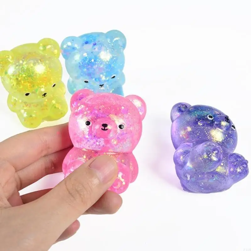 Stress Toy Hand Squeeze Bear Practical Joke Props Vent Toy for Kids Office P31B