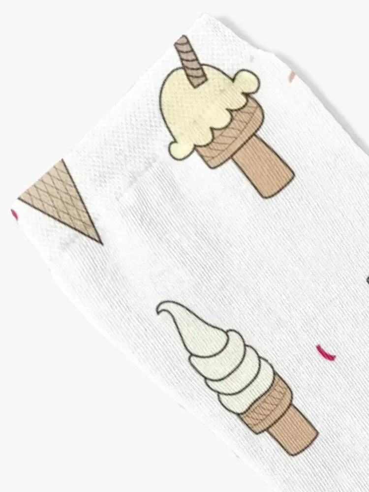 Pattern of many ice cream flavors Socks sports and leisure Lots Designer Man Socks Women's