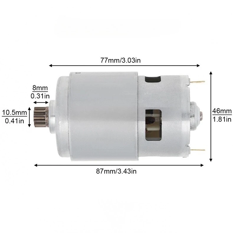 For 18V Lithium Cordless Reciprocating Saw RS775 11-Tooth Motor Pure Copper Coil Multi-Function Saw Replacement Parts