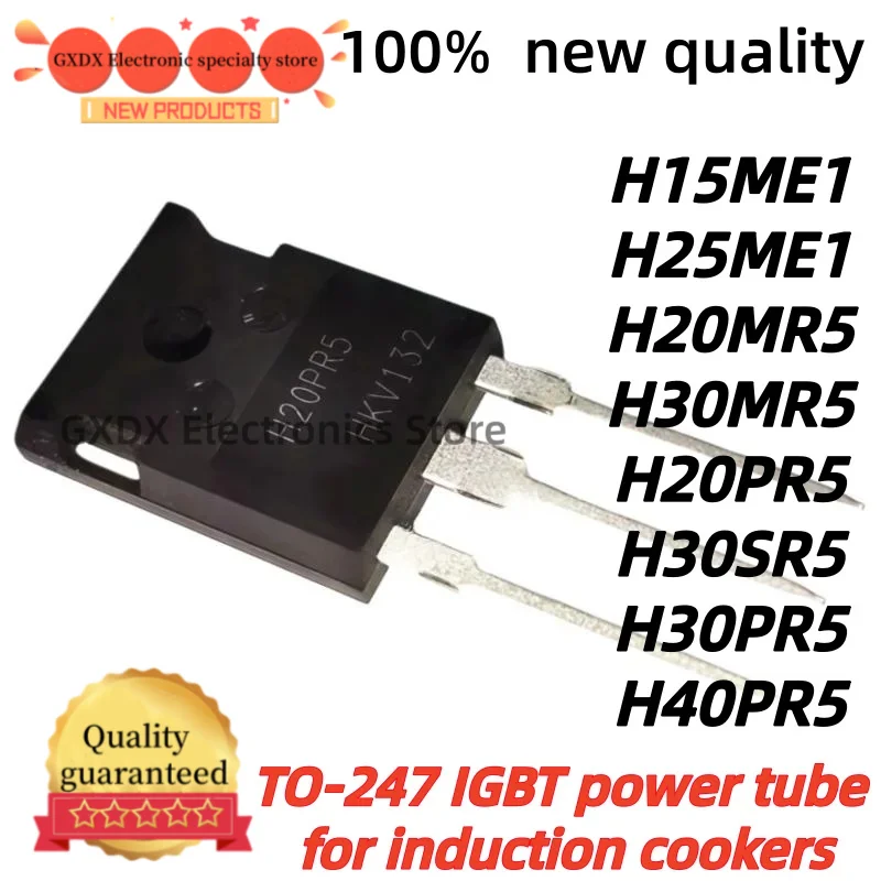 5Uds 100% nuevo original H30PR5 H30MR5 H30SR5 H40PR5 H15ME1 H20MR5 H20PR5 H25ME1 TO-247 IGBT power tube for induction cookers