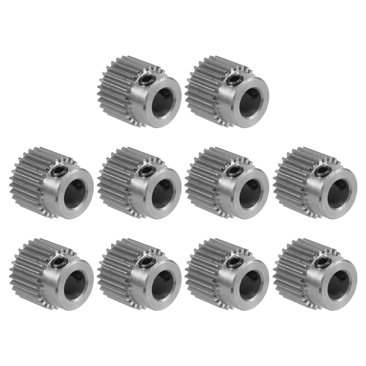 10pcs extrudeuse roue engrenage imprimante 3D pièces 36 dents engrenage en acier inoxydable extrudeuse engrenage pour CR-10, CR-10S, S5, Ender 3