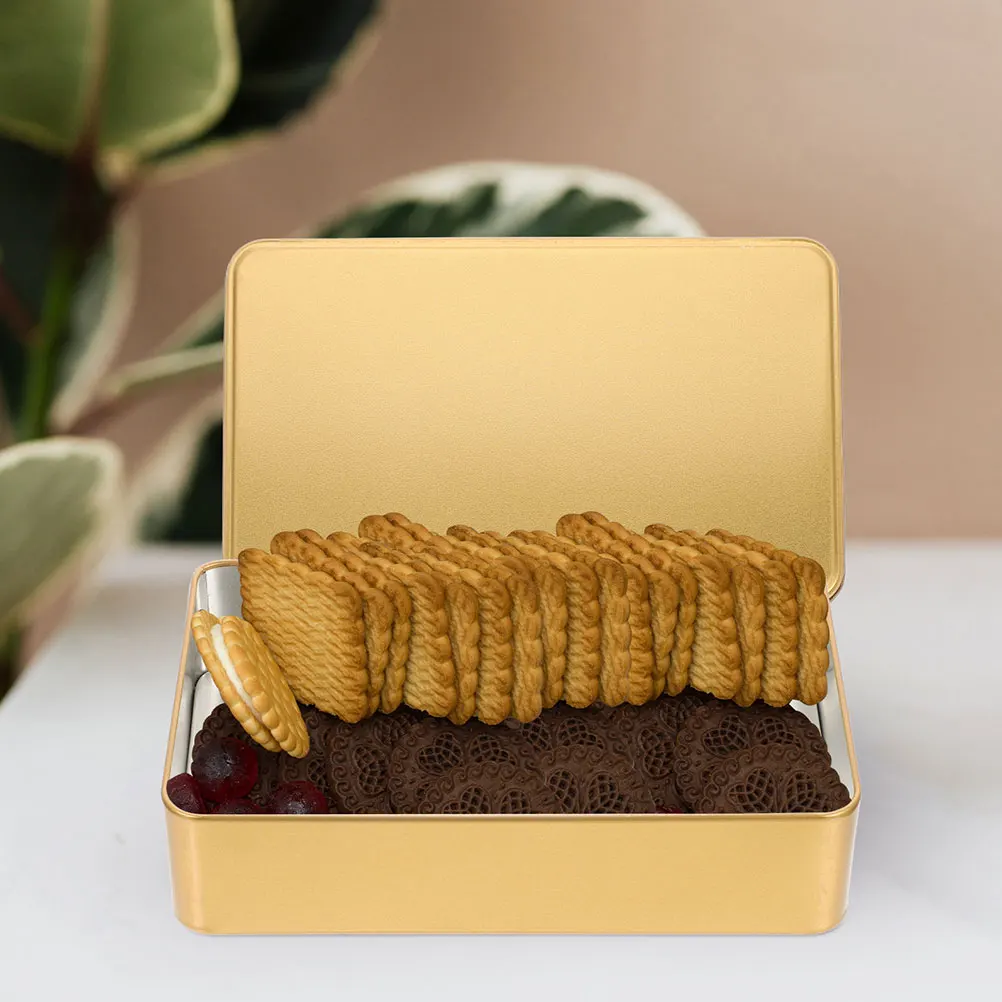 

Storage Box Packing Boxes Cookie Tin Candy Tins with Lids Cover Metal Tinplate Holiday Decoration Containers