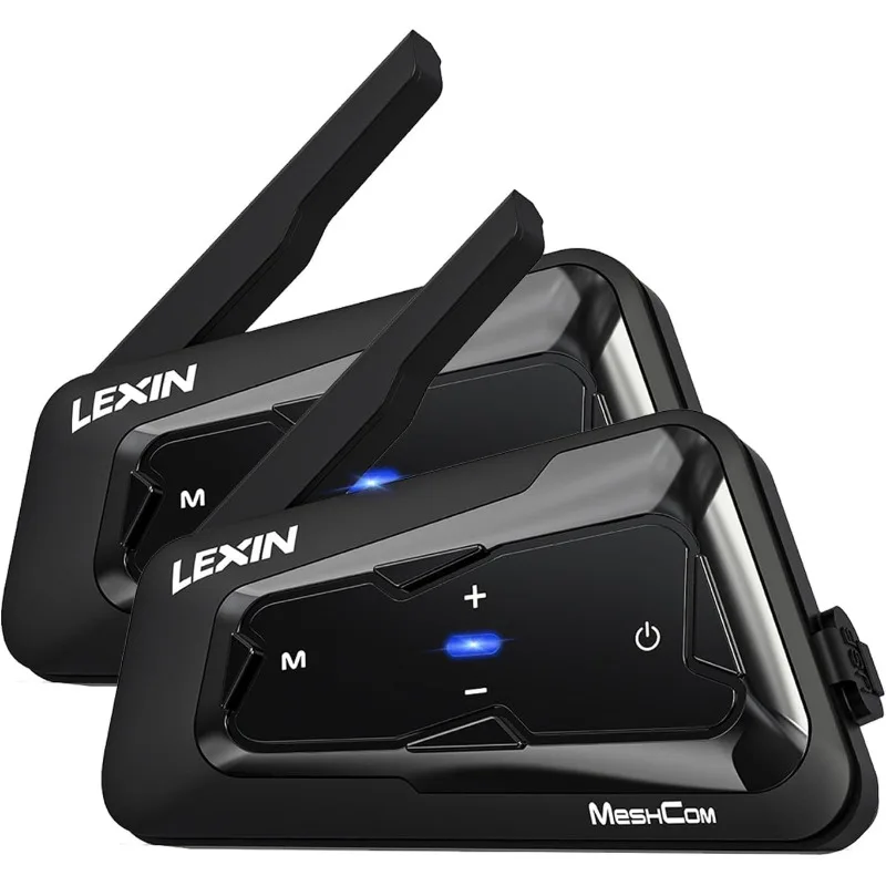 

MeshCom Motorcycle Bluetooth Headset, Mesh Group Helmet Communication System, Support Audio Multitasking Music Sharing