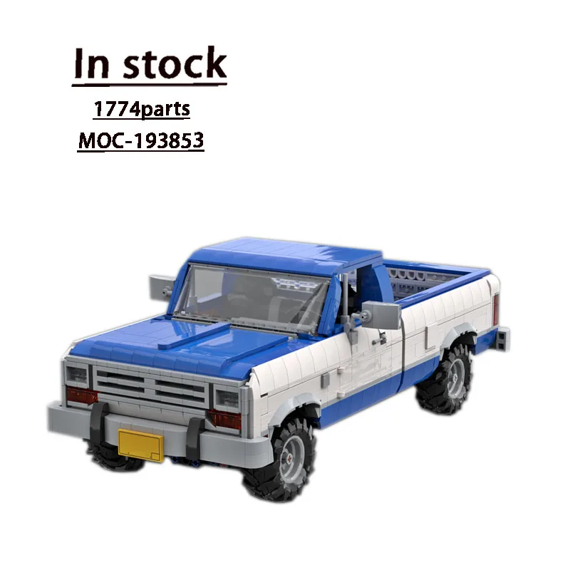 

MOC- 193853 Новый суперкар Racing Ram1990 (1-е поколение) синяя версия, модель строительного блока,1774 деталей, игрушка-головоломка для мальчика, строительный блок