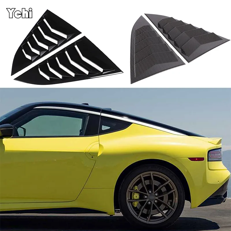 ABS Car Rear Window Triangle Exterior Shutter Deflector Decoration For Nissan Z RZ34 400Z Fairlady Z 2021-2025 Accessrories ﻿
