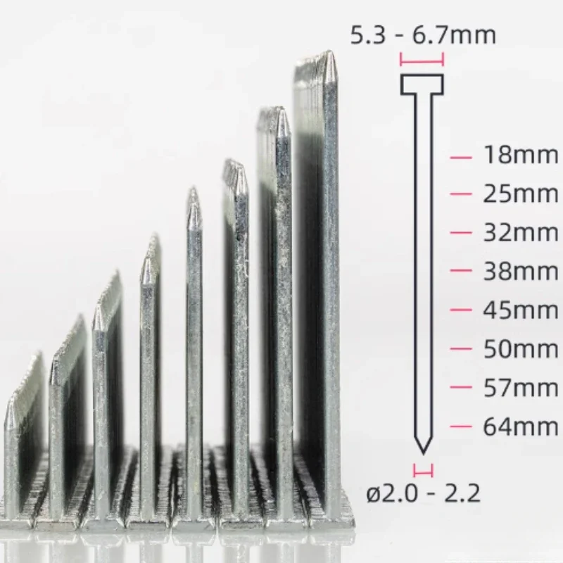 18 Gauge Finish Nails Cement Nails Steel 500 Pcs/Box Accessories for Flooring Cement for Manual Nailer Hardware Pins