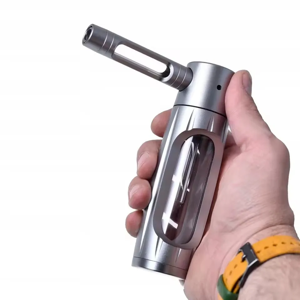 Portable Metal Glass Smoking Pipe Set Dry Burning Grass Tobacco Pipes Hookah Shisha Pipa Smoke Accessories