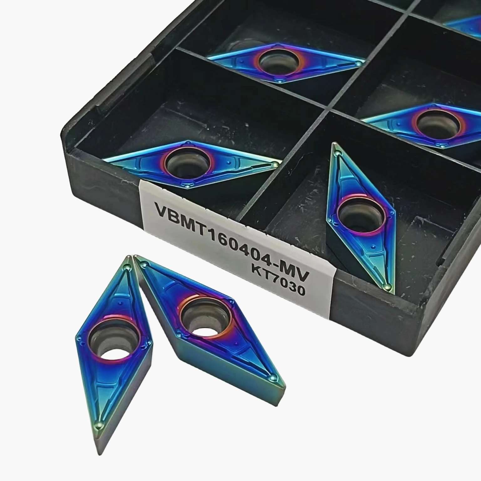 Hoja de torneado de carburatore CNC, VBMT160404-MV, VBMT160408-MV, KT7030 VBMT160404-MV para acero inoxidable