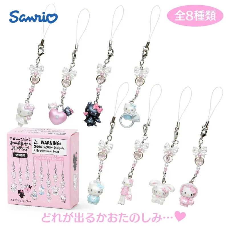 

Kawaii Kuromi My Melody Hello Kitty Dream Angel Series Mobile Phone Pendant Anime Sanrio Girl Heart Cute Keychain Girl Gifts