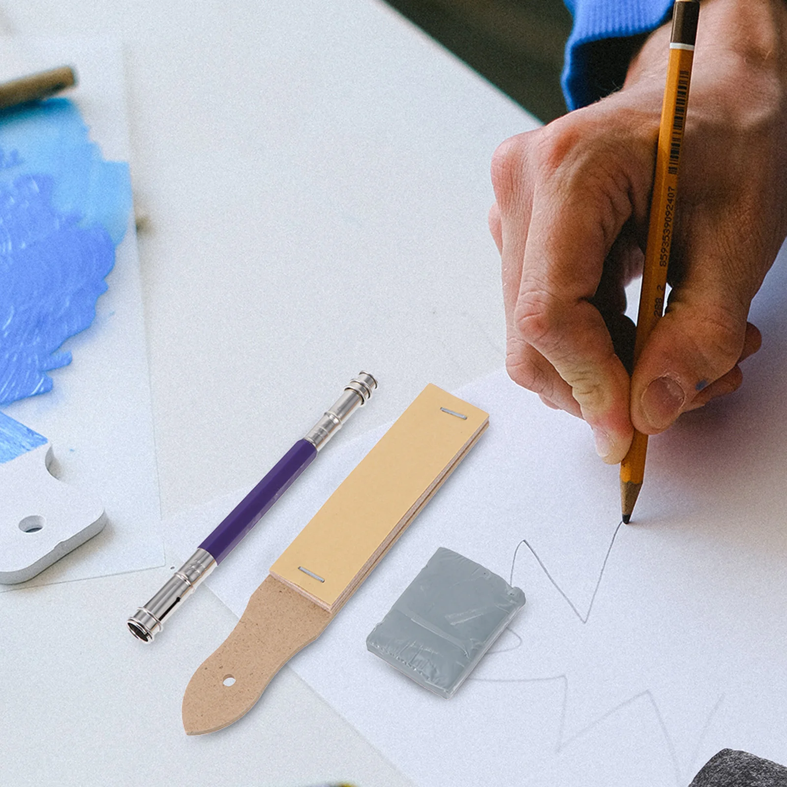 

19pcs Drawing Sketching Kit Blending Stumps Wiping Pen Set For Artists Sketch Tool Pencil Art Supplies Teaching Equipment