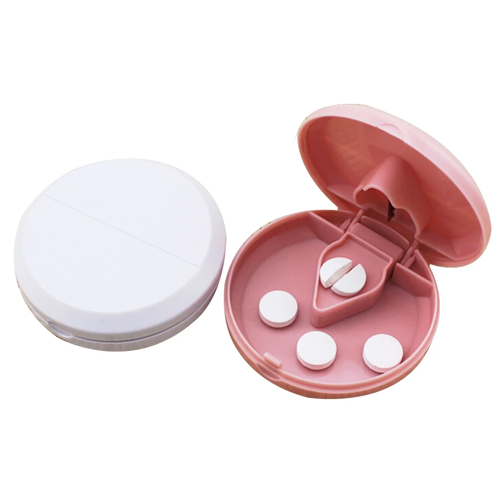 

Portable Mini Small Pill Cutter Splitter Medicine Cut Pill Holder Pill Splitters Medicine Divided Storage Case Box