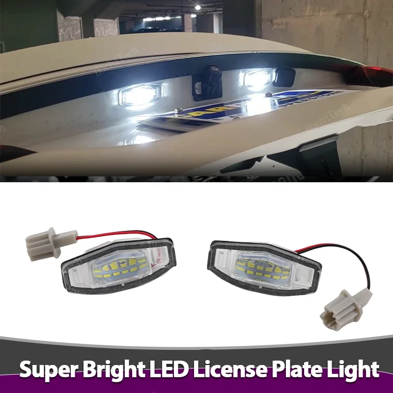 2x Car Rear LED SMD License Number Plate Light Lamp 6000K For Acura MDX RL TL TSX ILX For Honda Civic Accord Odyssey