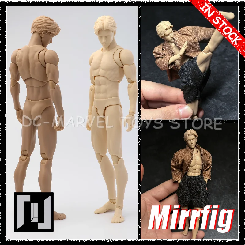 

В наличии: Коллекционная фигурка Mirrfig 1/12 масштаба, тонкое мужское тело, мультяшный стиль, желтая/белая кожа, игрушка-кукла человека