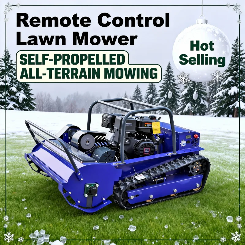 

Индивидуальная гусеничная газонокосилка большой мощности - модель с дистанционным управлением нового дизайна 2025 года и шириной резки 800-1200 мм