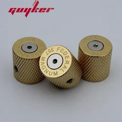 1 PCS High Grade Electric Guitar Bass Knobs Brass Bullet Case Style