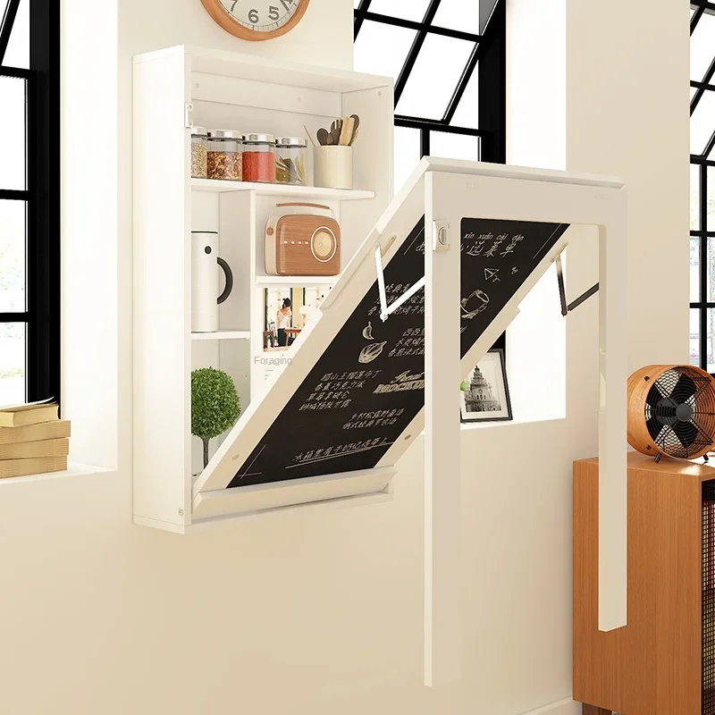 Wall hanging mini foldable wall mounted dinner hanging wall kitchen narrow table multifunctional table board