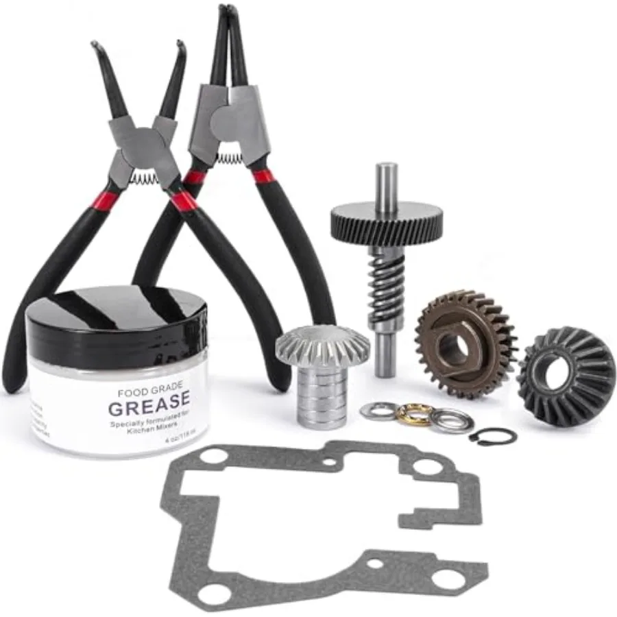 

Mixer Worm Gear Kit Compatible with Kitchenaid Whirlpool 5qt 6qt Mixer Gear Parts Replacement9706529 9709511 9703337 9709231 Wo