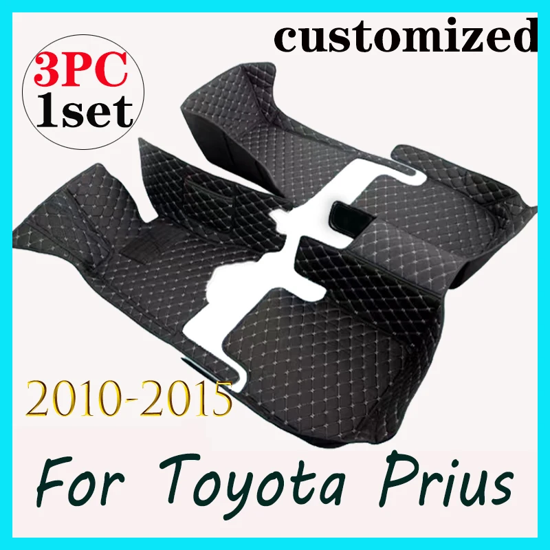 

Car Mats For Toyota Prius XW30 2010~2015 Auto Durable Carpet Rugs Leather Mat Anti Dirt Floor Pad Full Set Car Accessories 2011