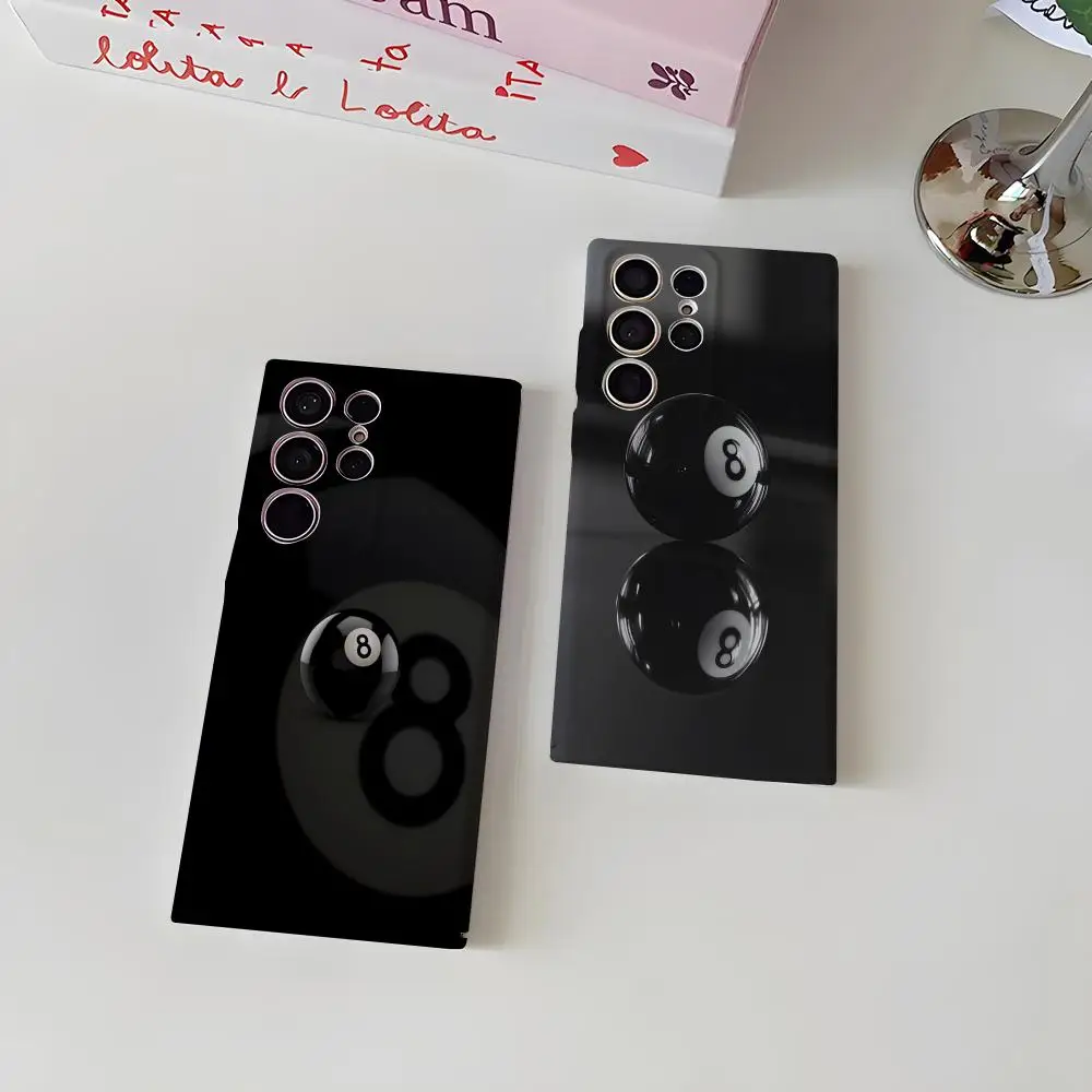 Billiards Ball Phone Case For Samsung S25 Ultra S24 Fe S23 S22 S21 Plus A56 A36 26 A16 Glossy Cover