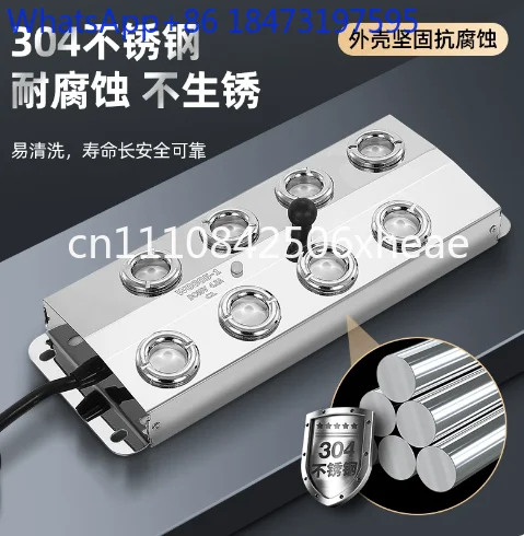 10-Head Ultrasonic Atomizer, Automatic Diffuser, Cold Mist Machine Atomizer with Power Supply