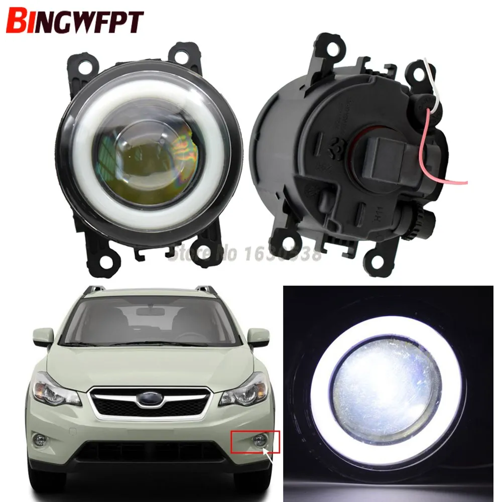 2x NEW Angel Eyes Car Styling LED Fog Lights For Subaru XV Crosstrek 2013-2015 For Subaru Forester 2013 2014 2015 2016 2017