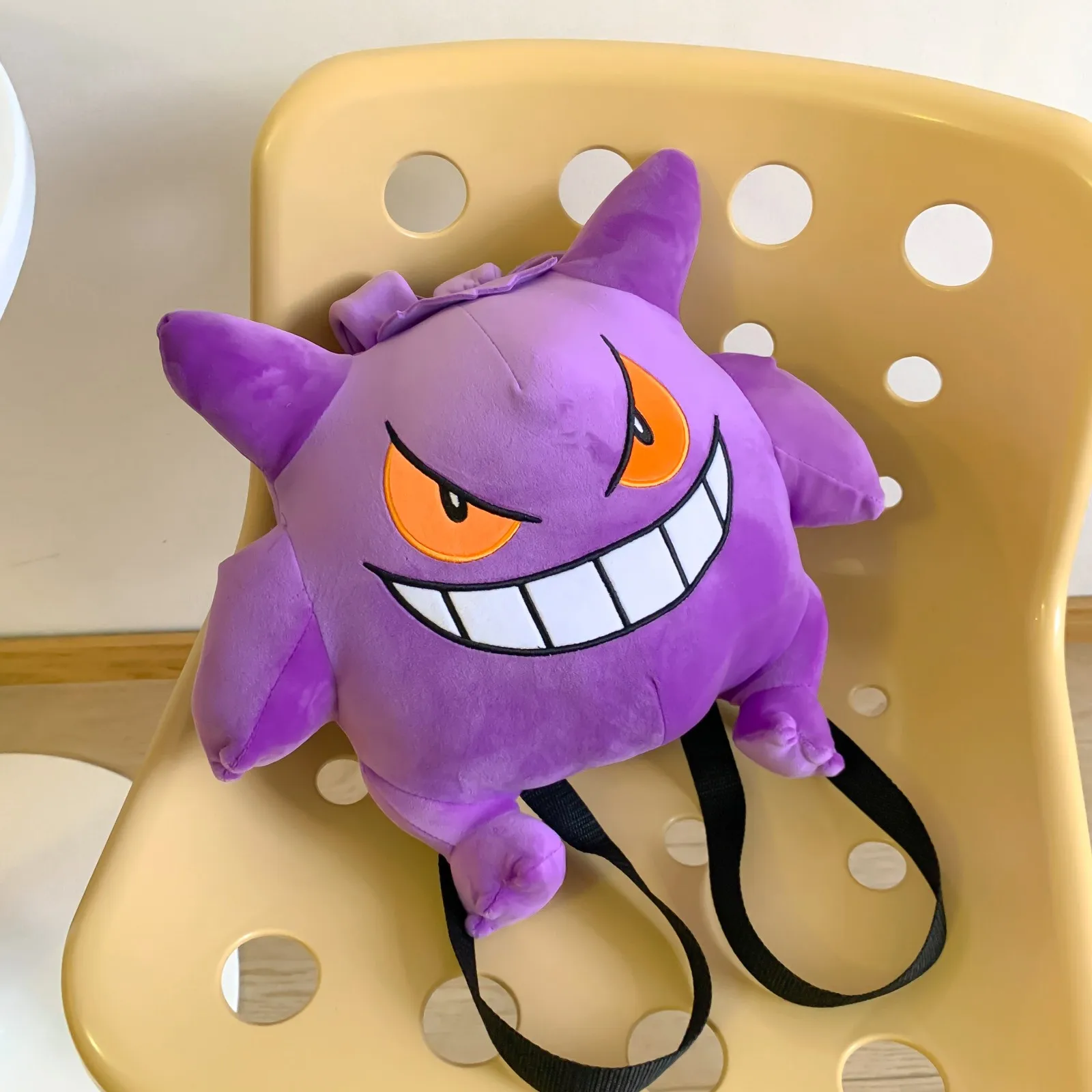 Bonito Pokemon Mochila Kawaii Estilo Japonês Plush Bag Gengar Eevee Snorlax Mochila Schoolbag Cosplay Props Moda Presentes