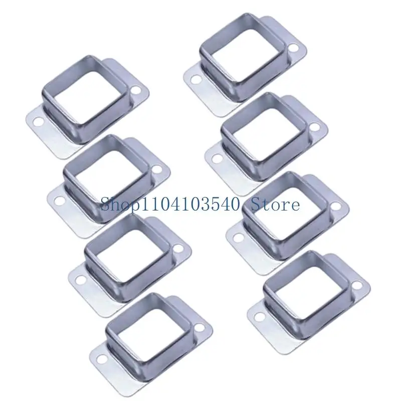 02DC Fence Wall Mount Bracket 40x40mm Metal Square Post Flange Base Fence Post Base Mounting Bracket Easy to Install
