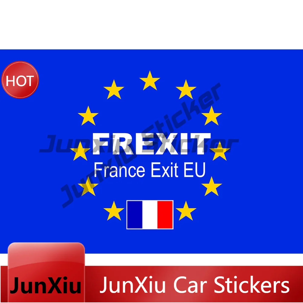 Classic Pvc Decal Frexit France Exit Europe Eu Car For Trunk Car Door Fender Outdoor Sticker