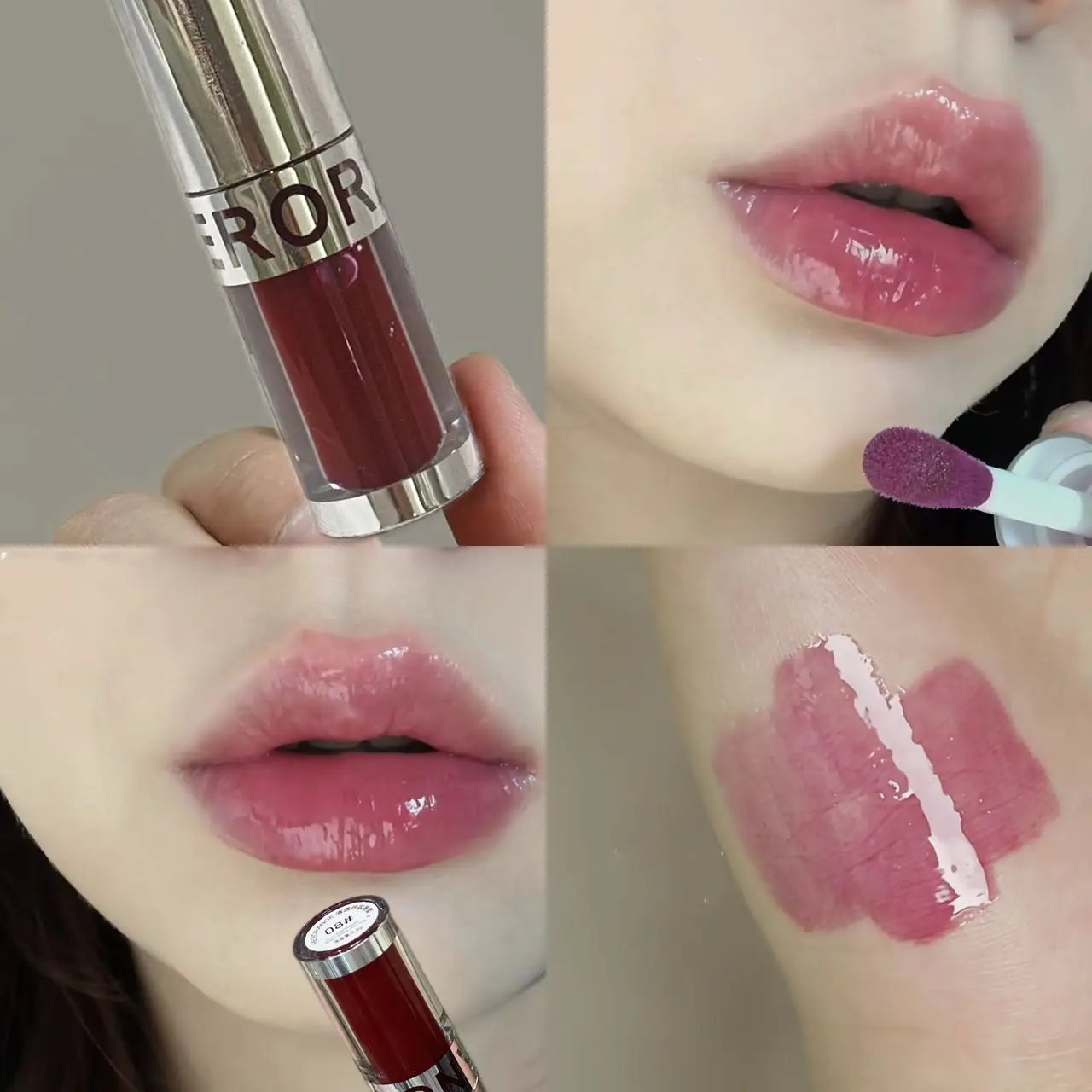 Herorange Klarer Atmungsaktiver Spiegel-Lipgloss, Feuchtigkeitsspendender Wasser-Glanz Langanhaltender Lippenlack, Tägliche Jugendliche Cross-Border Kosmetik
