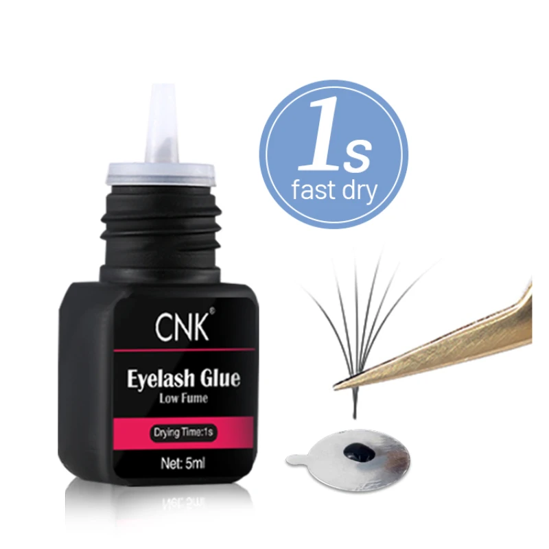 CNKESS brand logo Eyelash Glue Eyelash Extension Glue Private Label Certified Eyelash Extension Glue 0.5s dry fast dry