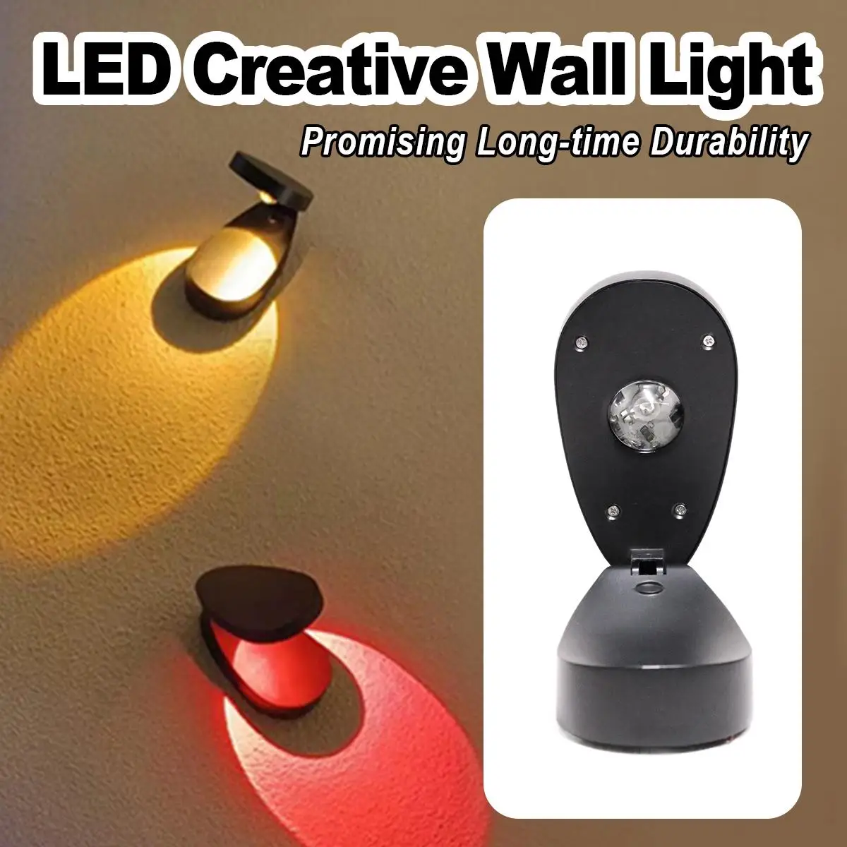 

5w светодиодный стенный лампа 110в 220в водонепроницаемый Ip65 творческий свет поверхность установленный прохладный теплый белый РГБ поворотный угол удаленный Conrol дома