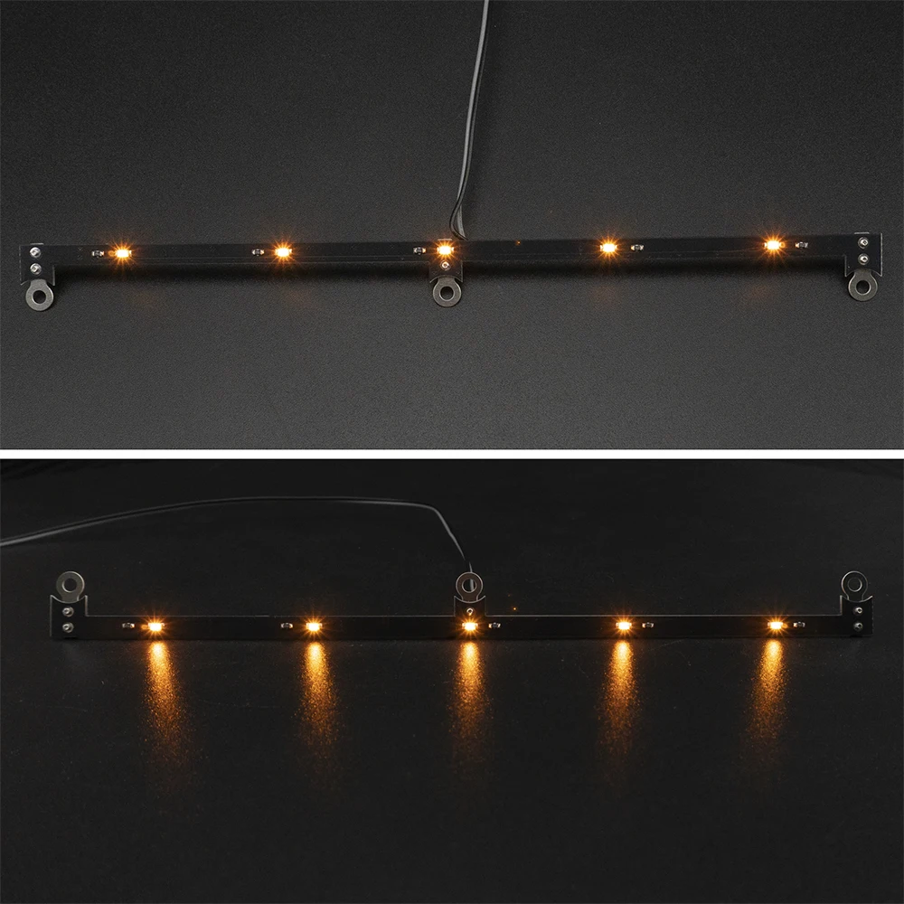 Yeahrun conjunto de lâmpadas led luzes laterais para tamiya volvo fh16xl 750 4x2 56375 1/14 rc trator reboque caminhão carro peças atualização