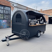 Stainless Steel Custom Mobile Beer Bar Ice Cream TrailerBurger Coffee Catering Fast Food Truck New Food Trailer Fully Equipped