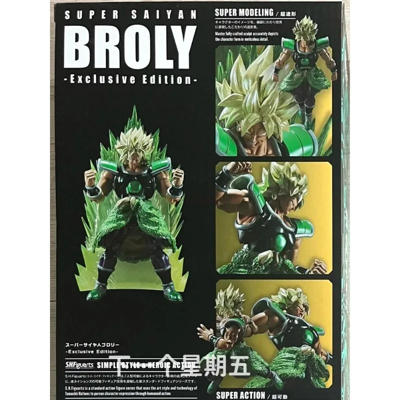 Bandai Dragon Ball Anime Action Figure Model Toys, S.h. Figuarts, Nycc, Super Saisuperb, Broly, Édition exclusive, Cadeaux en stock