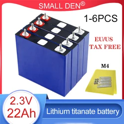 1-6pcs New 2.3V 22Ah Lithium titanate LTO Battery 25C High power DIY 12v 24v Electric boat RV motorcycle Speaker car motor Solar