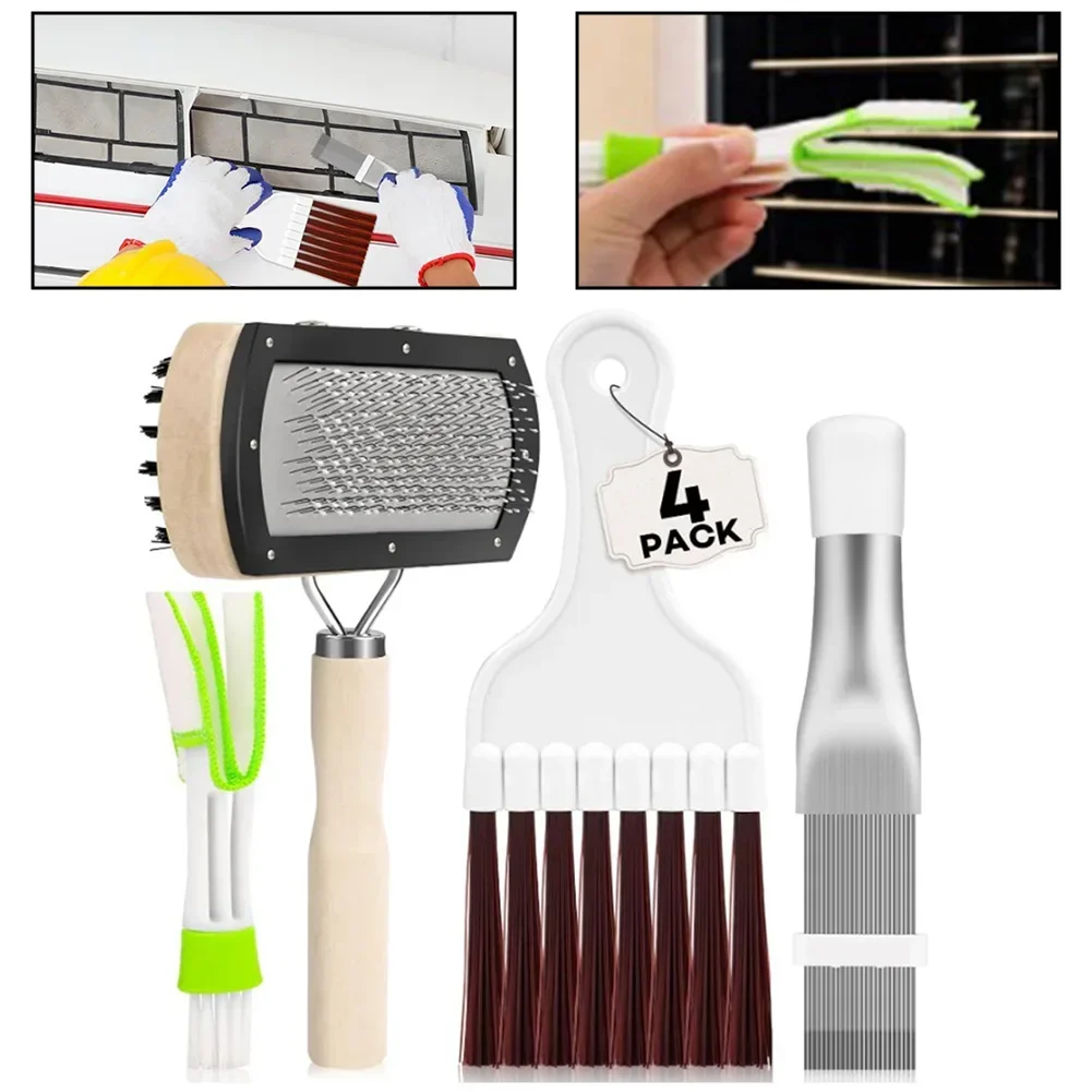 Air Conditioner Outlet Cleaning Brush Set Multifunctional Double-head Cleaning Brush Keyboard Brush Blinds Dust Removal Brush