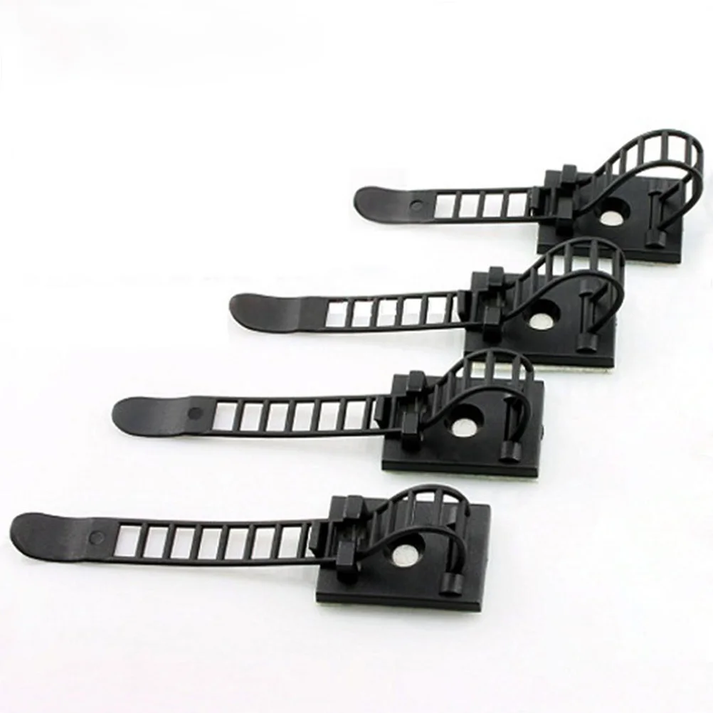 

100Pcs Wire Cord Clips Sticky Cable Organizers No Hole No Screw Installation for Power USB Network Cables Christmas