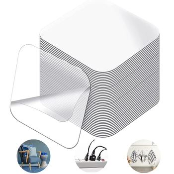 非常に強力な両面ステッカー,正方形,洗える,取り外し可能な,防水,痕跡なし,取り付けテープ