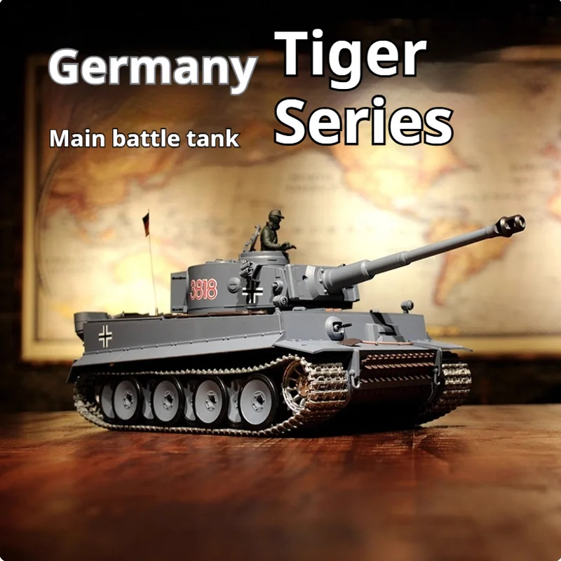 

Henglong Metal Remote Control Tank Toy Car Tiger One Crawler Wireless Electric Battle Launchable Remote Control Car Gift For Boy