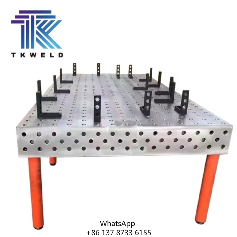 HT300 Precision Cast Iron Welding Bench 3D 2000*1000*200 D16 D28 Q355 Cast Steel Table For New Used Soldering Stations