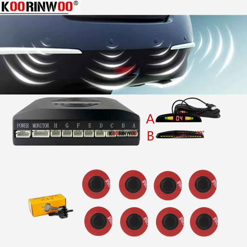 

Cars Parking Sensor Kit Front And Rear Detector Radar Devices 16.5mm Blind Spot Alarm Warning System Automotive Parktronic Radar