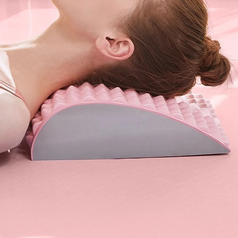 Back Stretcher Neck Pillow Relieve Massage Lumbar Support Massager Back Board Lumbar Stretcher for Lower Back Pain Relief view 4